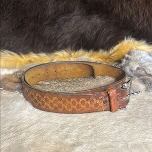 Brown Leather Men's Belt L (5165)